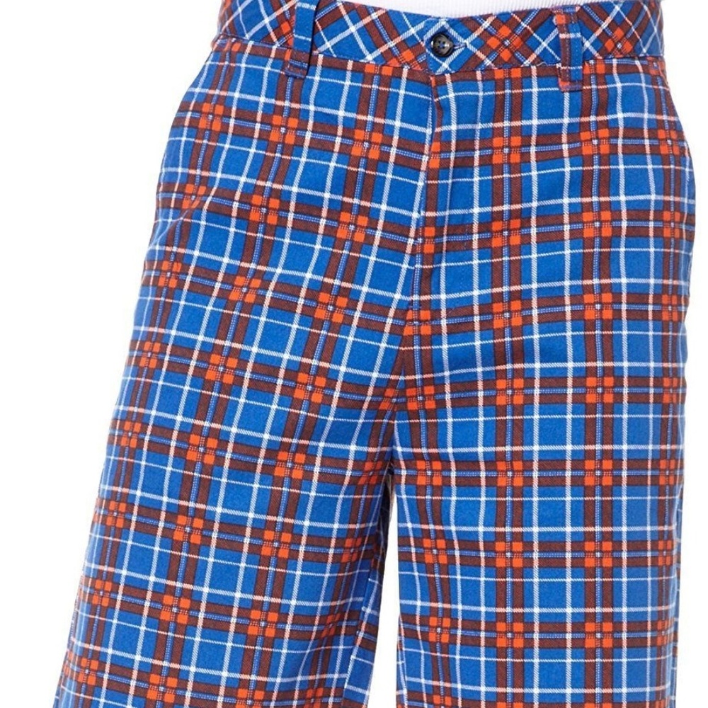 FLORIDA GATORS COLONY MEN'S PLAID LOGO SHORTS